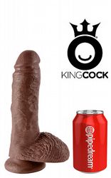 Medelstora Dildos King Cock Brun Dildo 22 cm