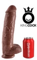 King Cock Brun Dildo 28 cm