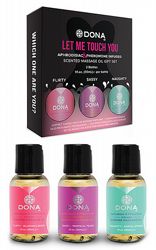 Massageoljor Dona Let Me Touch You 3 x 30 ml