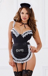 Sexiga Set French Maid Teddy