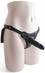 Strap-On Hot Stuff Silicone Strap-On Black