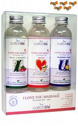 Massageoljor I Love You Gift Box 3x75 ml