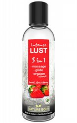 Smaksatt Glidmedel Intense Lust 3 in 1 Sweet Strawberry 100 ml