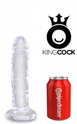 Stora Dildos King Cock Clear Rak Dildo 22 cm