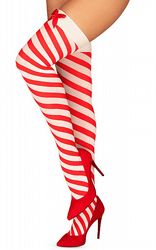 Stay Ups Strumpor Obsessive Kissmas Stockings