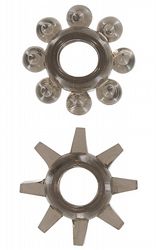 Penisringar Power Stretchy Rings Black 2-pack