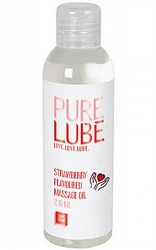 Massageoljor Pure Lube Jordgubb Massage 150 ml