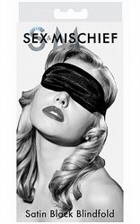 gonmasker Satin Black Blindfold