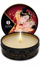 Massageoljor Shunga Massage Candle Strawberry 30 ml