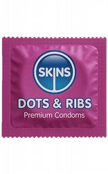 Standardkondomer Skins Dots & Ribs
