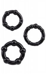 3 f�r 300kr Stay Hard Rings 3-pack Svart