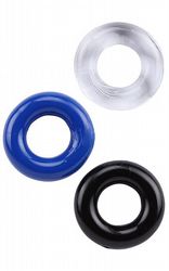 Penisringar Stay Hard Rings Donut 3-pack