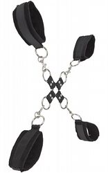  Velcro Hand & Leg Cuffs Black